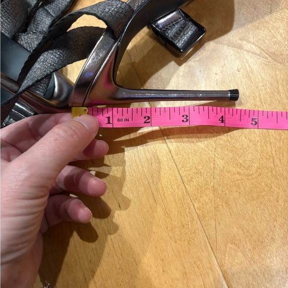 Steve Madden x Winnie Harlow Rum punch stiletto heel sandals 6.5 gray - Picture 7 of 9